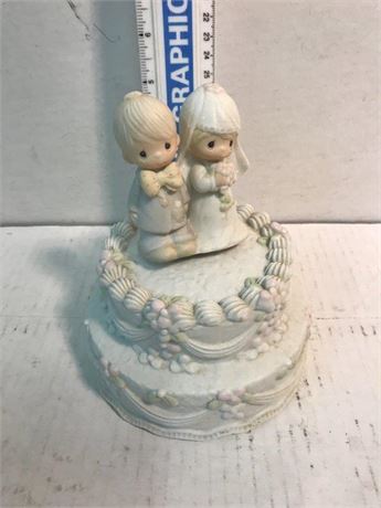 Precious Moments Cake Music Box (See Description)