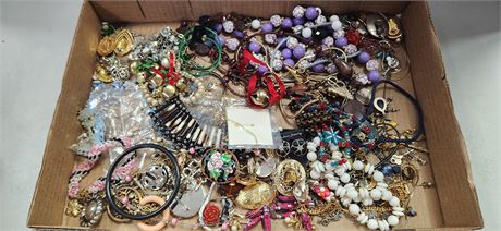 Flat Of Costume Jewelry