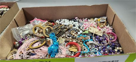 Flat Of Costume Jewelry