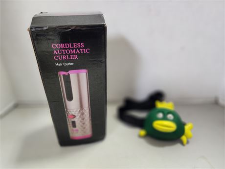 Cordless Curler and Headband Light