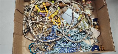 Flat Of Costume Jewelry