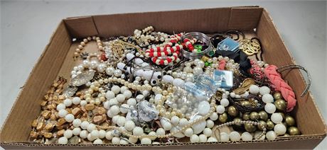 Flat Of Costume Jewelry