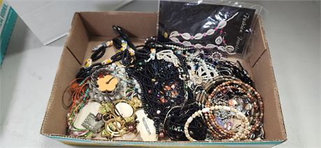 Flat Of Costume Jewelry