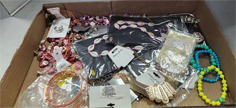 Flat Of Costume Jewelry