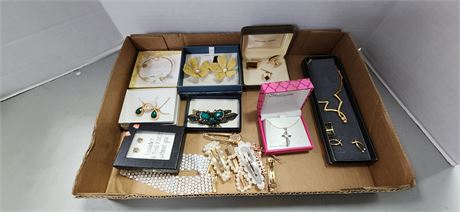 Flat Of Costume Jewelry
