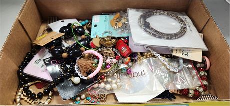 Flat Of Costume Jewelry