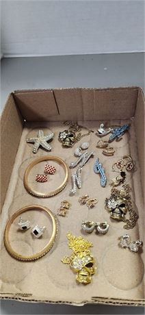 Flat Of Costume Jewelry