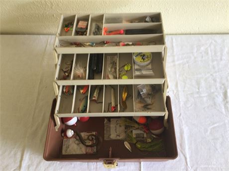 Fishing Tackle Box with Contents
