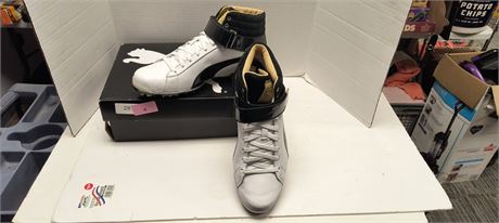 Puma Titan Tour Ignite Hi-Top Whit-Black  Men's Golf Shoes. Size 10