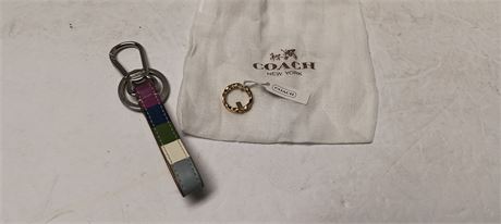 Coach Ring & Coach Keychain