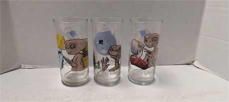 1982 Vintage ET Collectible Drinking Glasses