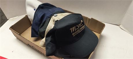 Flat Of Various Baseball Hats