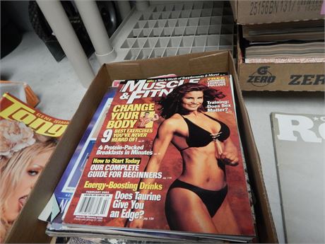Flat Of Various Magazines. Easy Riders & Muscle Fitness & More
