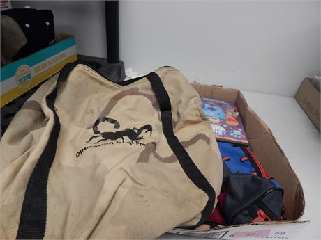 DVD and bags