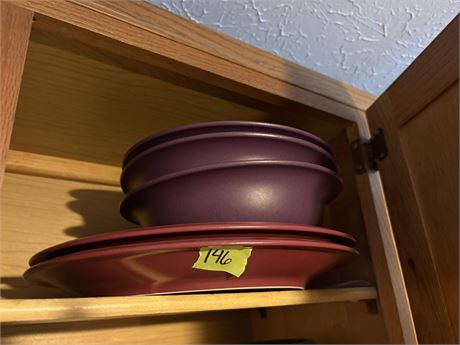 Pfaltzgraff Dinnerware, Plum and Red