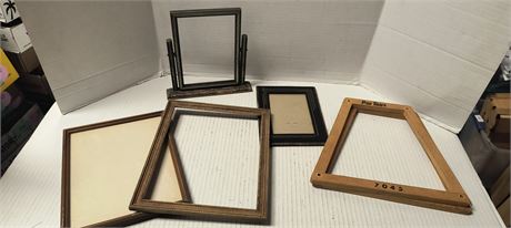 Lot Of Wood Picture Frames