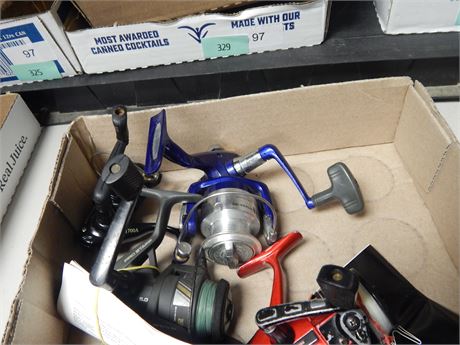 Flat Of Various Fishing Reels