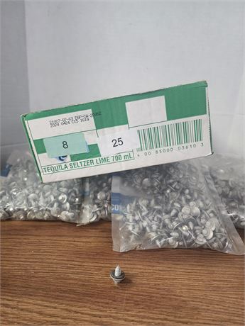 8 bags of screws with rubber washers