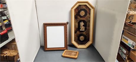 Vintage Turner Design Figure & Medallions Wall Decor & Mirror & Picture Frame