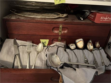 Antique Flatware, Storage Box
