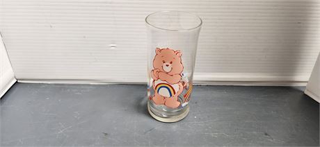 Vintage 1983 Cheer Bear Care Bear Drinking Glass