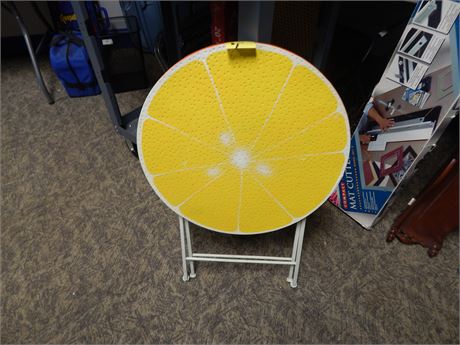 Small Metal Decorative Folding Lemon Table