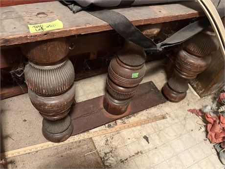 Antique Table Top and Legs
