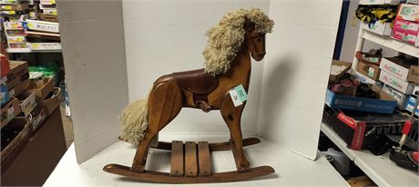 Decorative Small Wood Rocking Horse