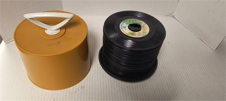 Lot Of Various 45 Records & Disco-O-Case
