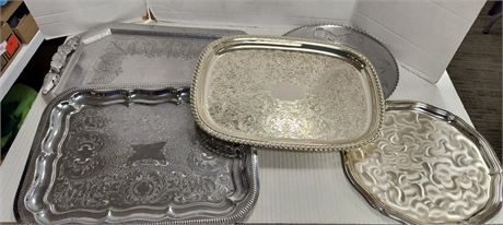 Wrought Farberware & Caravelle Serving Trays & More
