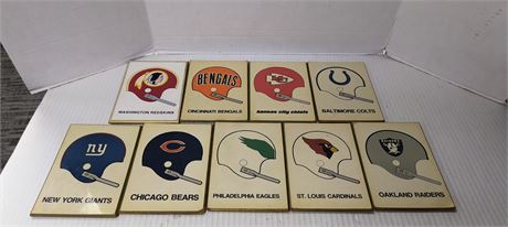 Vintage Various NFL Football Teams Kentucky Art Plaques Decorations