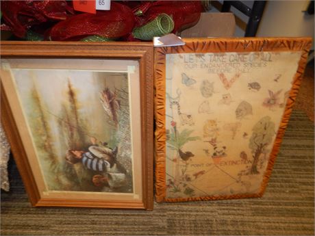 Wood Framed Artwork