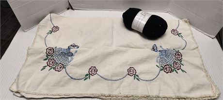 Vintage Linen & Knitting Yarn