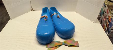 Clown Costume Shoes & Bowtie