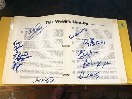 Autographed Cruise Book