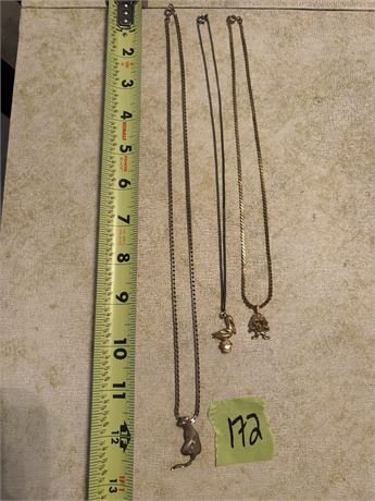 Gold Chains with Gold Charms