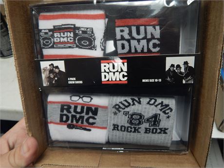 RUN DMC Crew Socks. Size 10-13