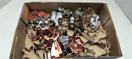 Flat Of Metal Cookie Cutters
