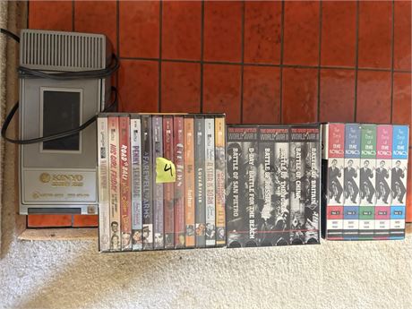 DVDs, VHS, Rewinder