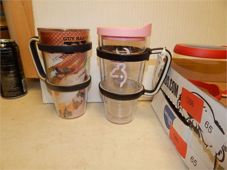 2 Tumblers & Holders