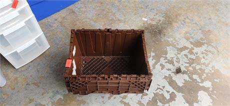 Plastic Storage Totes (2)
