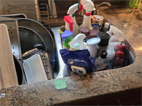 Pans, Cleaning Supplies, Misc