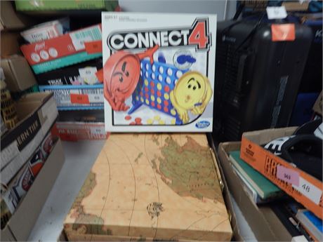 Connect 4 Board Game & Backgammon Game & Monopoly Board Game