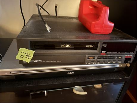 VCR, DVD Player