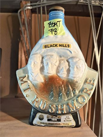 Jim Beam Decanter, Mt. Rushmore