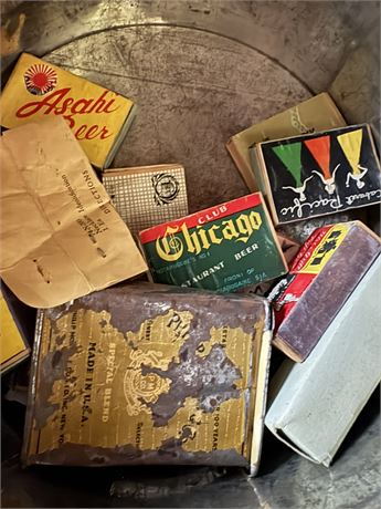 Vintage Pins, Cigarette Case, Pins, Matches, Lighter