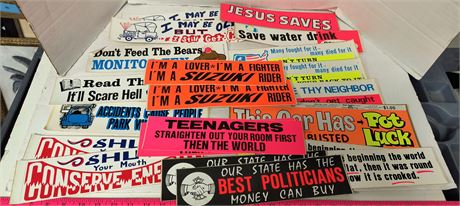 Vintage Bumper Stickers