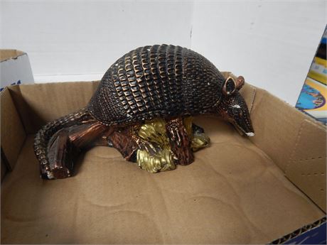 Armadillo Statue. Has Chips In Paint