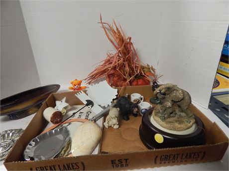 Lot Of Misc. Items. Elephant & Rooster Have Some Damage