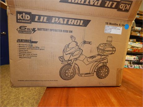 Kid Motorz Lil Patrol Battery Operated Ride On Toy
